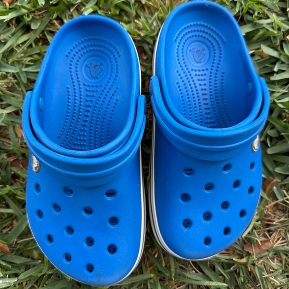 Crocs Crocband Royal Blue Clogs Unisex Kids Shoes - Picture 4 of 7